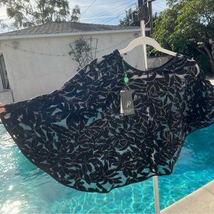 Adriana Papell sequin cape